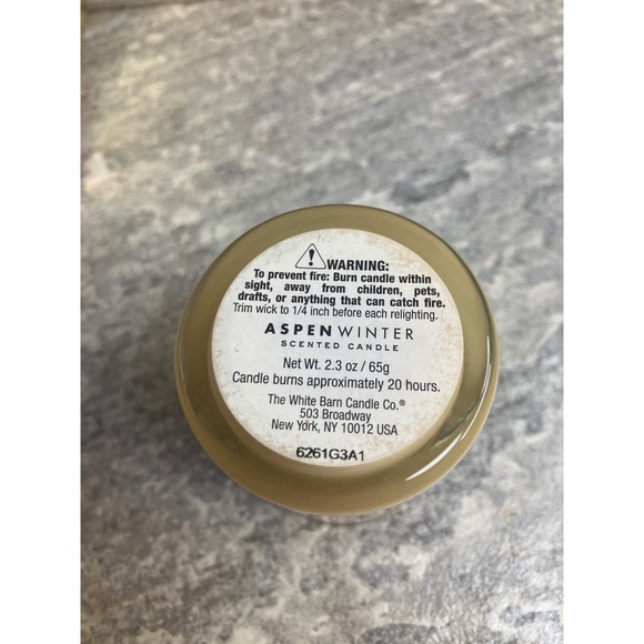 White Barn Aspen Winter Scented Candle Gift Box Jingle Bells - Picture 6 of 8